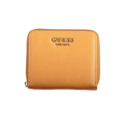 Guess Jeans Brown Polyethylene Wallet In Orange