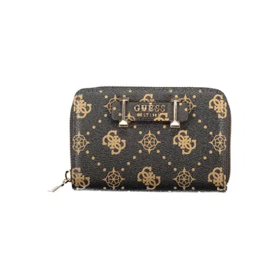 Guess Jeans Brown Polyethylene Wallet In Multi