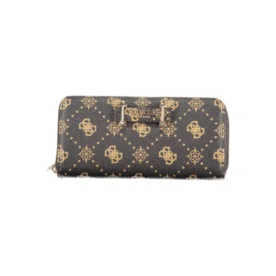 Guess Jeans Brown Polyethylene Wallet In Gray