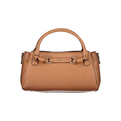 Guess Jeans Brown Polyurethane Women's Bag With Adjustable Women's Strap