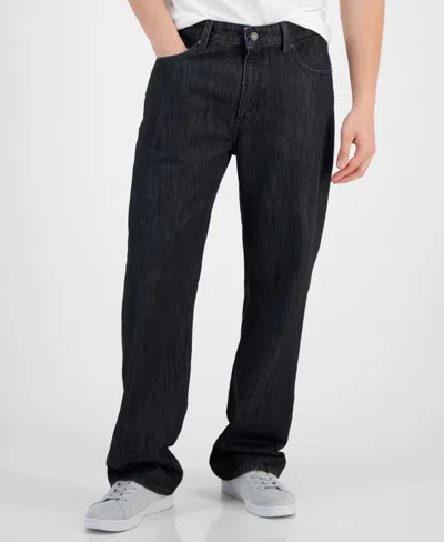 Guess Men's Black Wash Gj G18 Relaxed Jeans In Gj Vintage Black Wash