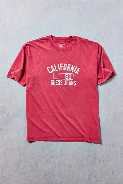 Guess Jeans California Graphic Tee In Rugby Red, Men's At Urban Outfitters