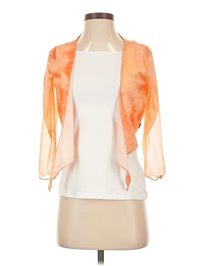 Pre-owned Guess Jeans Cardigan Sweater In Orange