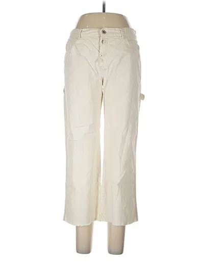 Pre-owned Guess Jeans Cargo Pants In Ivory