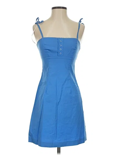 Pre-owned Guess Jeans Casual Dress In Blue