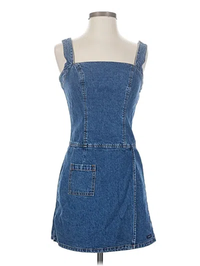 Pre-owned Guess Jeans Casual Dress In Blue