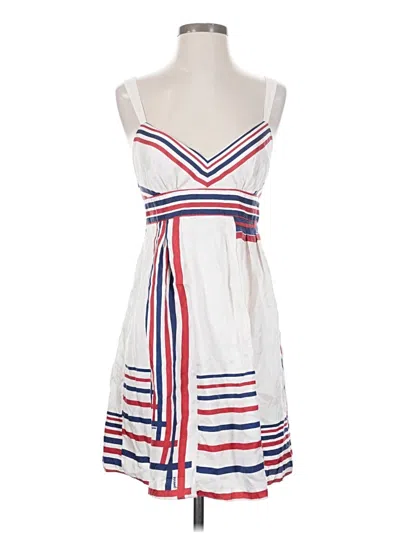 Pre-owned Guess Jeans Casual Dress In White