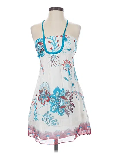 Pre-owned Guess Jeans Casual Dress In White