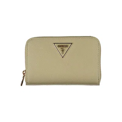 Guess Jeans Chic Emerald Zip Wallet With Multiple Compartments