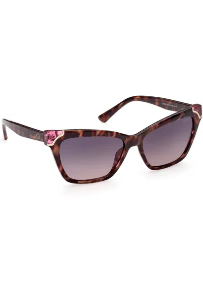Guess Jeans Chic Square Frame Sunglasses In Brown
