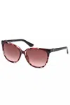 Guess Jeans Chic Square Frame Sunglasses With Contrast Details