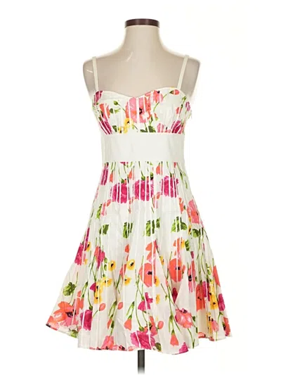 Pre-owned Guess Jeans Cocktail Dress In White