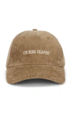 Guess Jeans Corduroy Hat In Brown