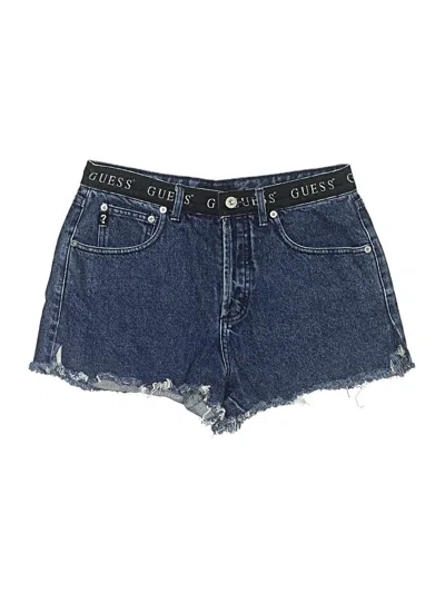 Pre-owned Guess Jeans Denim Shorts In Blue