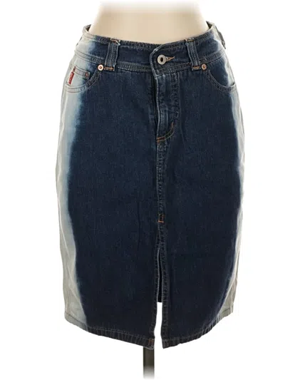 Pre-owned Guess Jeans Denim Skirt In Blue