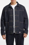 Guess Jeans Denim Trucker Jacket In Blue