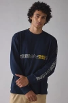 Guess Jeans Flip Long Sleeve Tee In Navy, Men's At Urban Outfitters In Blue