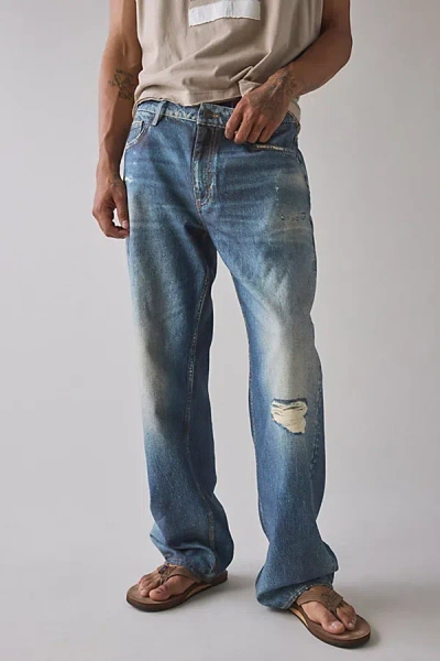 Guess Jeans G18 Relaxed Fit Jean In Heritage Printed, Men's At Urban Outfitters In Blue