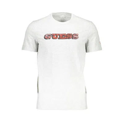 Guess Jeans Gray Cotton Men T-shirt In White