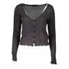 Guess Jeans Gray Viscose Sweater In Black