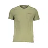 Guess Jeans Green Cotton Men T-shirt In Green
