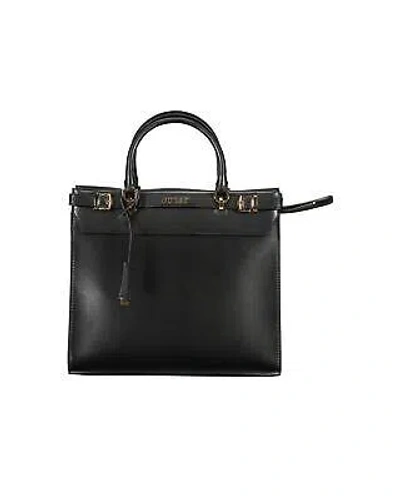 Pre-owned Guess Jeans Guess Natalie Satchel Handbag For Women Black - Handbags -size
