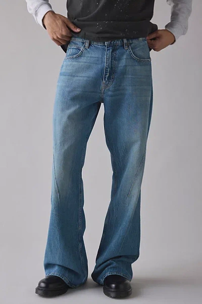 Guess Jeans Guess Originals Bootcut Jean In Vintage Denim Medium, Men's At Urban Outfitters In Blue