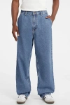 Guess Jeans Guess Originals G20 Super Baggy Jean In Artistic Medium Wash, Men's At Urban Outfitters In Blue
