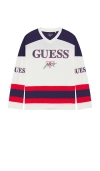 Guess Jeans Hockey Tee In Multi