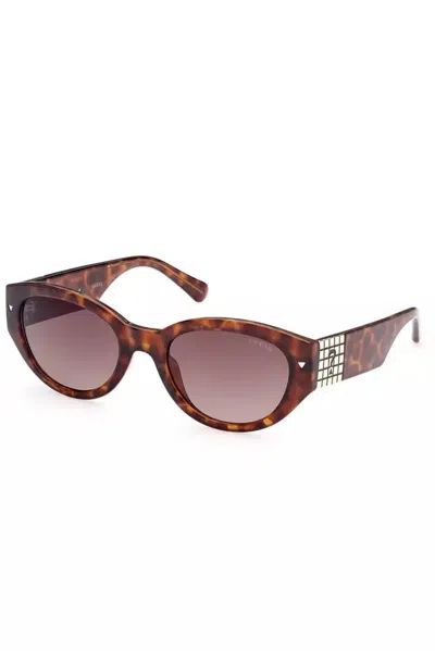 Guess Jeans Iniettato Women's Sunglasses In Brown