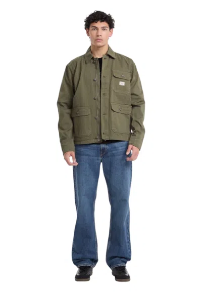 Guess Jeans Jacket Man  By Jeans In Green