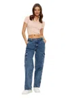 Guess Jeans Jeans Woman  Cargo In Blue