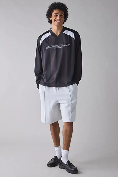 Guess Jeans Jersey Long Sleeve Tee In Black, Men's At Urban Outfitters In Multi