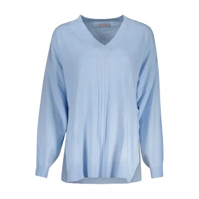 GUESS JEANS LIGHT BLUE ACRYLIC WOMEN SWEATER
