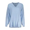 Guess Jeans Light Blue Acrylic Women Sweater In Light Blue