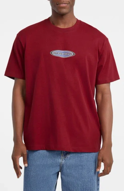 Guess Jeans Logo Graphic T-shirt In Red