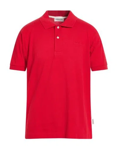 Guess Jeans Man Polo Shirt Red Size L Cotton