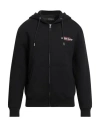 Guess Jeans Man Sweatshirt Black Size S Cotton, Polyester