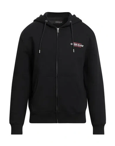 Guess Jeans Man Sweatshirt Black Size S Cotton, Polyester