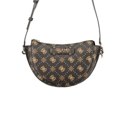 Guess Jeans Marrone Poliuretano Women Handbag In Multi