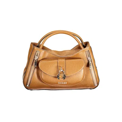 Guess Jeans Marrone Polyurethane Women Handbag In Brown