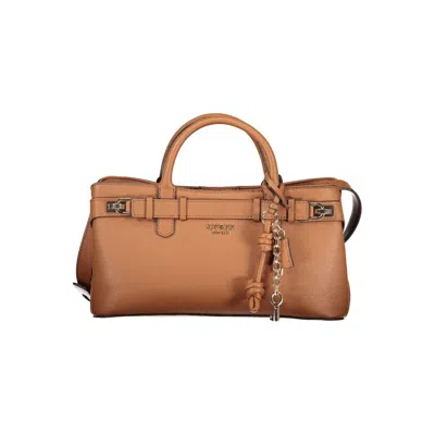 Guess Jeans Marrone Polyurethane Women Handbag In Brown