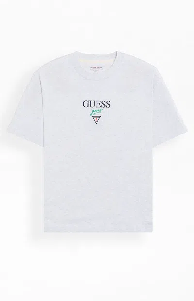 Guess Jeans Men's Baker Logo Oversized T-shirt In Heather Gray