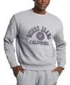 Guess Jeans Men's California Long Sleeve Logo Graphic Sweatshirt In Medium Grey Heather