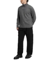 Guess Jeans Men's Embossed Logo Sweater In Cobblestone Heather