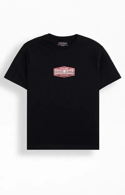 Guess Jeans Men's Registered Trademark T-shirt In Black In Multi