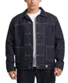 Guess Jeans Denim Trucker Jacket In Navy