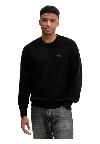 Guess Jeans Men's Sweater  Regular Fit In Black
