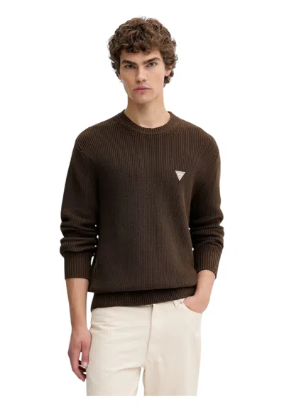 Guess Jeans Men Sweater Mini Logo Triangle Adult Unisex  In Multi