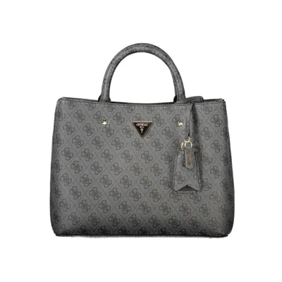Guess Jeans Nero Poliuretano Donna Women's Bag In Gray